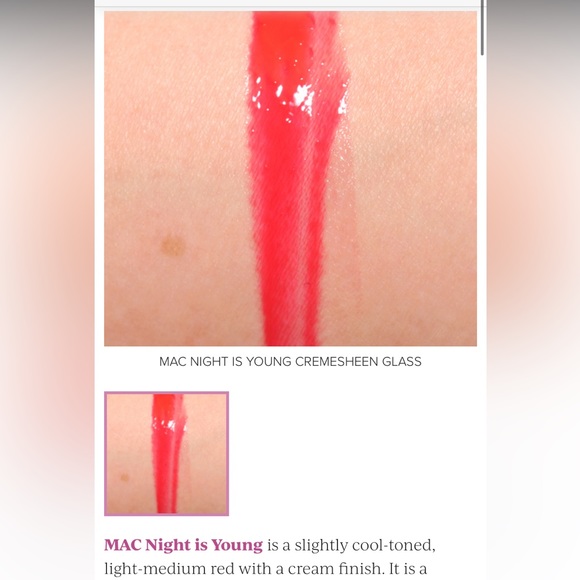 NIGHT IS YOUNG MAC CREMESHEEN GLASS Limited Edition - Picture 5 of 11